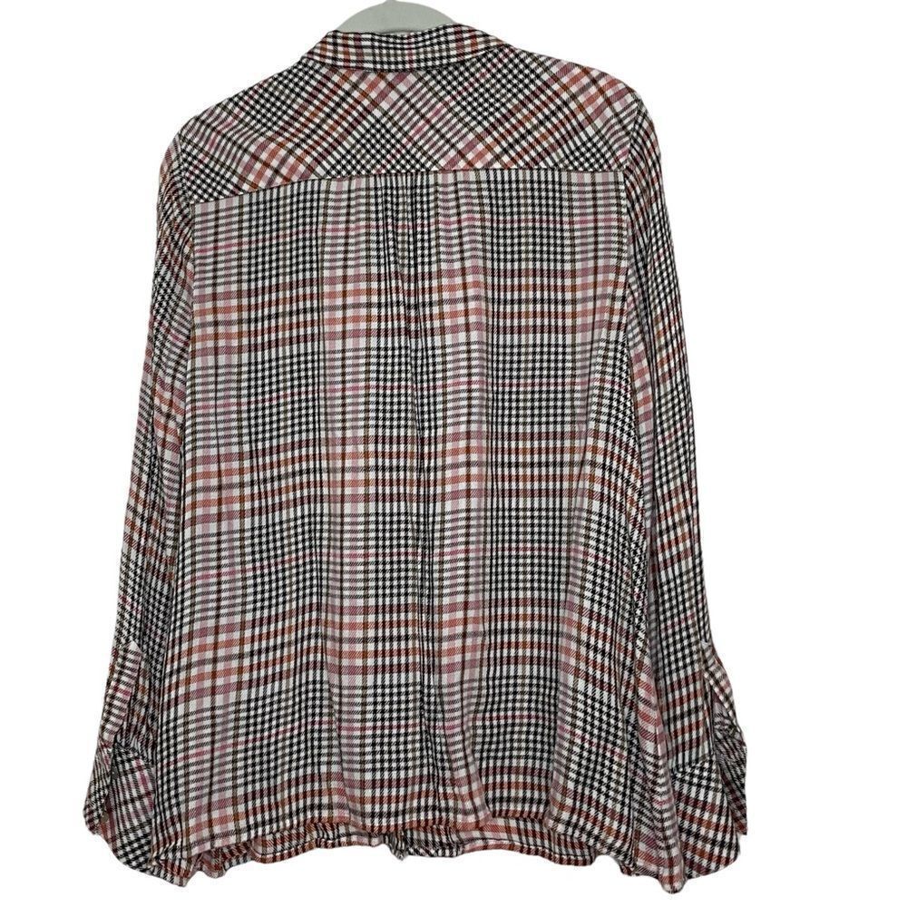 J Jill Rust Plaid Blouse - MP - Picture 2 of 4